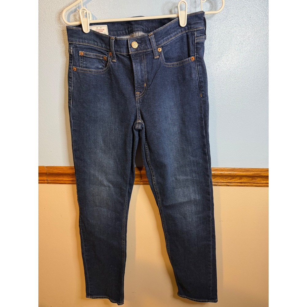 Gap 1969 Vintage Slim Low Rise Jeans Dark Wash Denim Size 28 / 6L